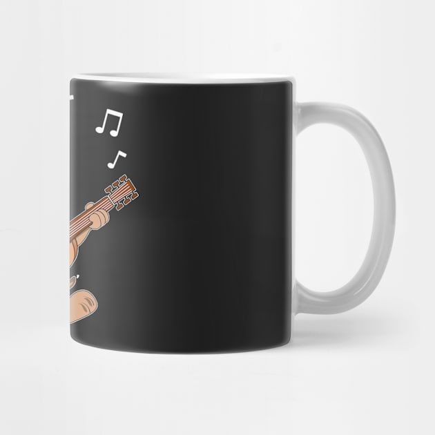 Guitar Music Dog T-Shirt Funny Pet Gift Idea by TeeLovely